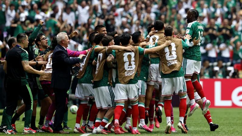 Quiñones, do México, marcou o primeiro gol da Copa do Mundo de 2026. (Foto: Sashenka Gutierrez/EFE)