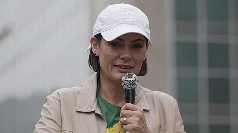 A ex-primeira-dama Michelle Bolsonaro
