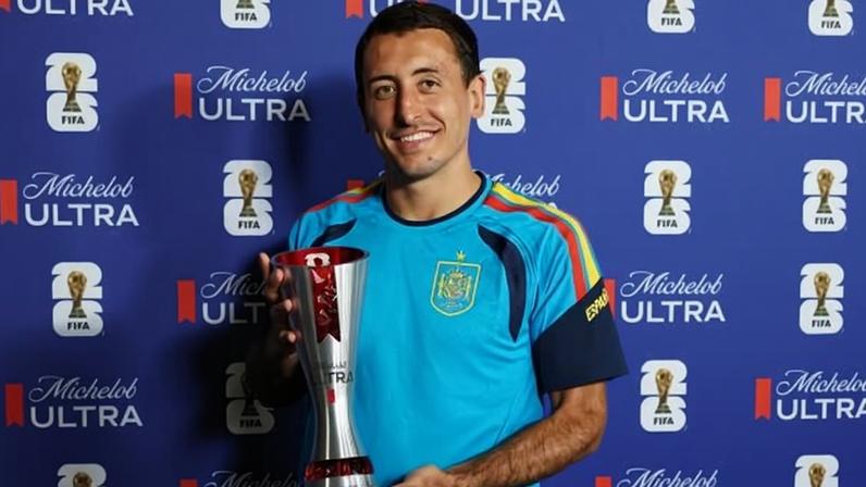 Mikel Oyarzabal, da Espanha, foi eleito melhor em campo em vitória contra a Arábia Saudita pela Copa do Mundo