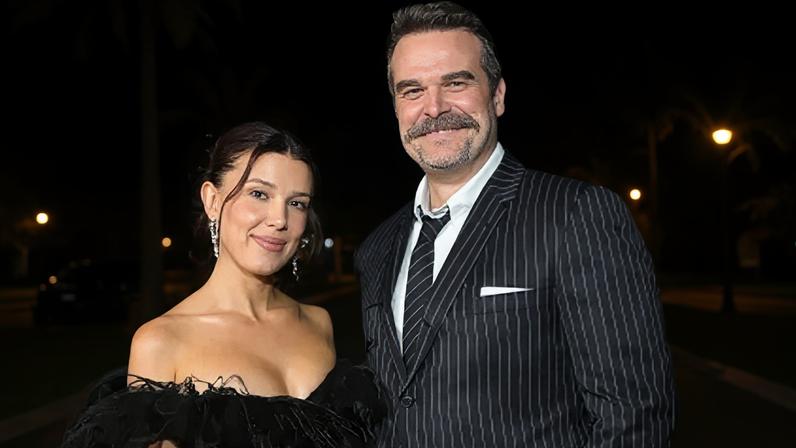 Millie Bobby Brown e David Harbour na estreia da última temporada de "Stranger Things" após polêmica