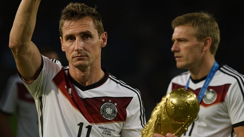 Miroslav Klose, campeão do mundo com a Alemanha em 2014, é o maior artilheiro das Copas