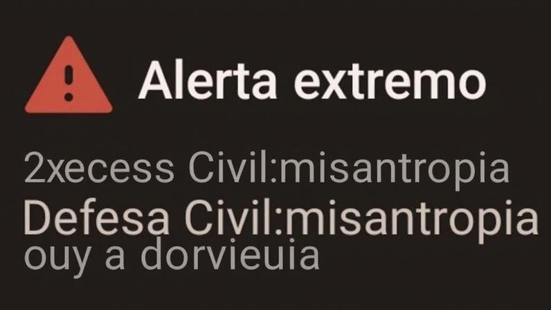 Na imagem, screenshot do alerta recebido por moradores do Distrito Federal neste sábado (20.jun)