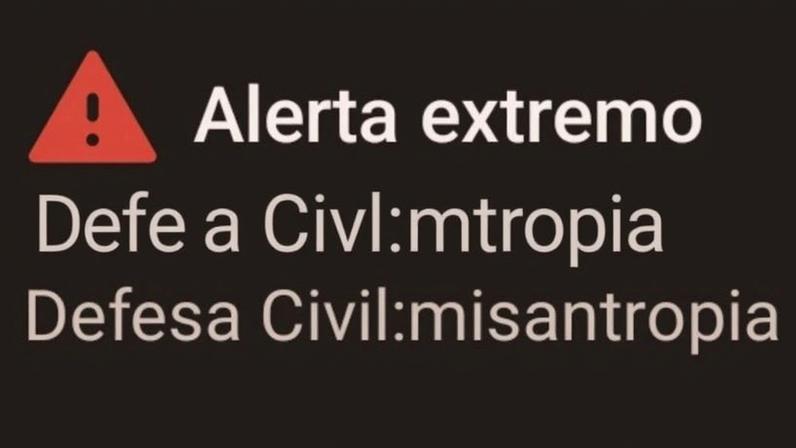 Na imagem, screenshot do alerta recebido por moradores do Distrito Federal neste sábado (20.jun)