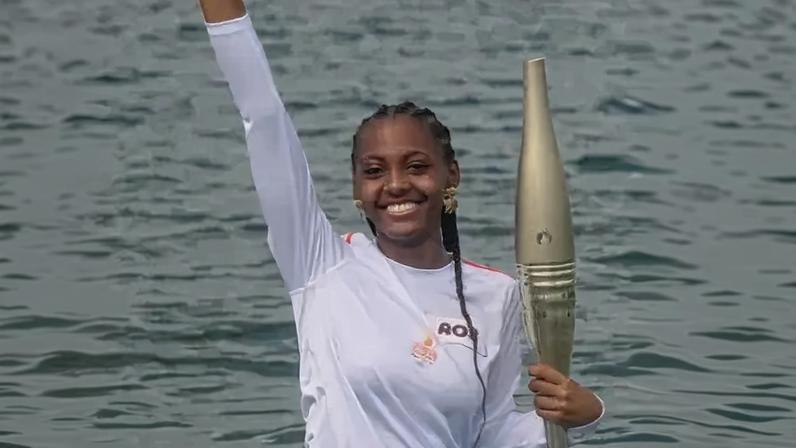 Atleta paralímpica atleta paralímpica Laurence Fibleuil, candidata ao Miss Mundo (Instagram/Reprodução)