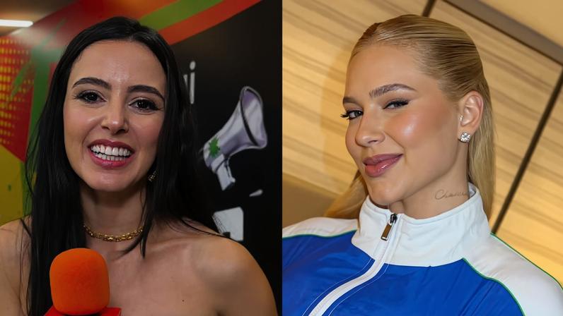 Virginia Fonseca assistiu ao jogo de Brasil e Marrocos