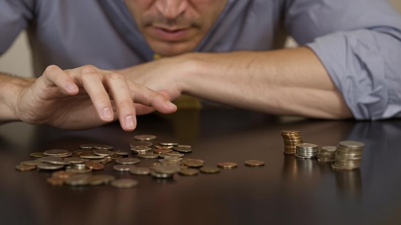 moedas pobreza pobre — Foto: Getty Images