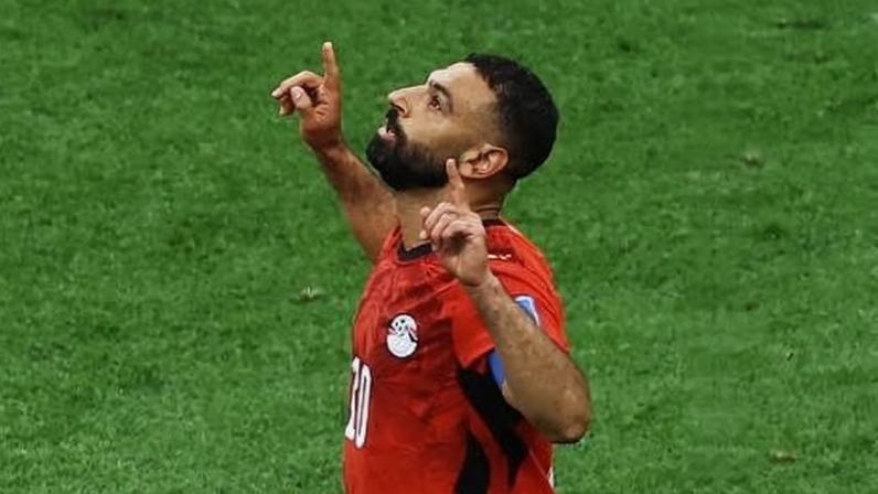 Mohamed Salah, do Egito, comemora gol contra a Nova Zelândia na Copa do Mundo