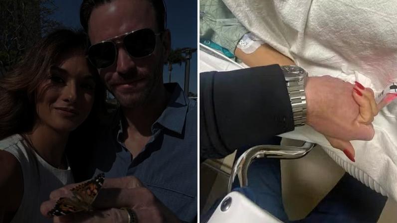 A atriz Justene Alpert com o marido — Foto: Reprodução/Instagram