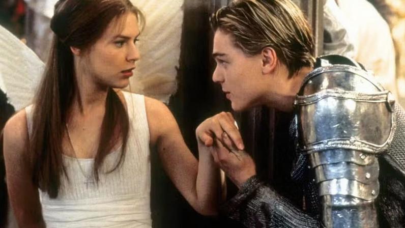 Claire Danes e Leonardo DiCaprio no filme 'Romeu + Julieta' (1996) — Foto: Divulgação