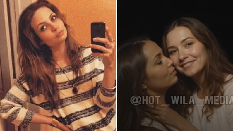Daveigh Chase, atriz de 'O Chamado' (2002); ela em interação com Diddy em premiação de 2003