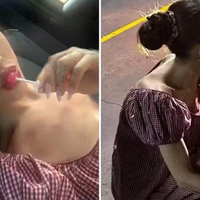 Ariana Grande reage com bom humor a desespero de fãs por foto com vestido largo