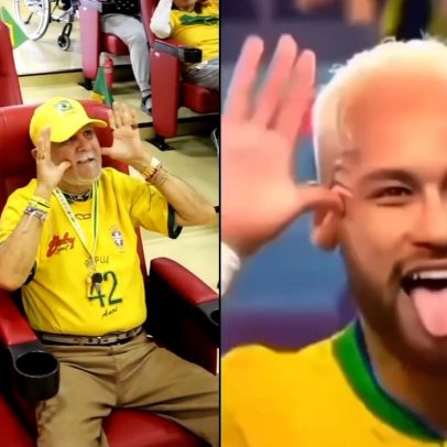 Idosos viralizam ao recriar comemorações de jogadores da Seleção Brasileira