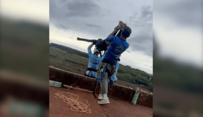 Funcionário tirou câmera de vítima após queda durante rope jump, diz testemunha