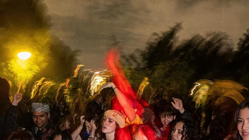 A Taipei temple, nearly reclaimed by the forest, now draws hundreds of young people looking for a different kind of night out.