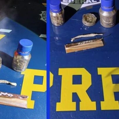Motorista de caminhão-cegonha é flagrado com droga durante fiscalização da PRF