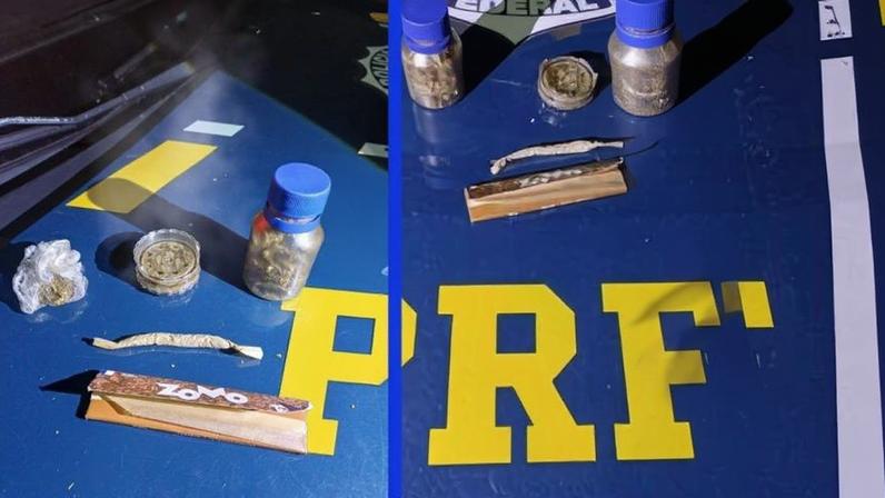 Motorista de caminhão-cegonha é flagrado com droga durante fiscalização da PRF na BR-251