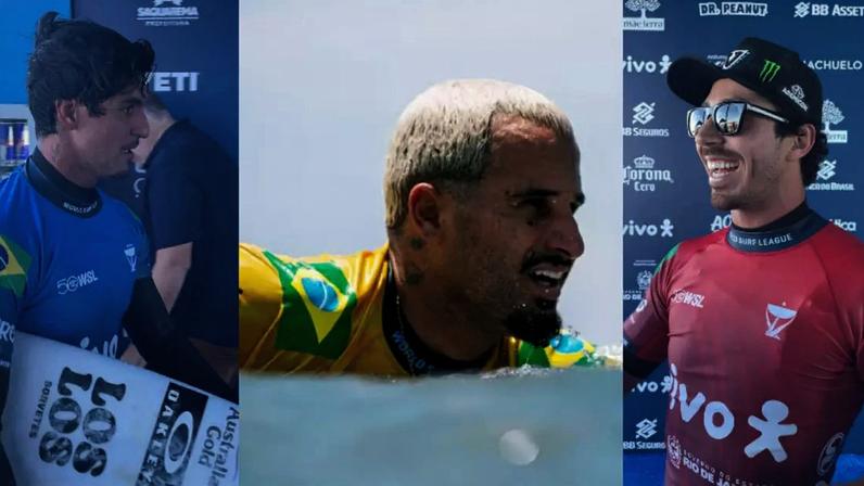 Primeiro dia do Vivo Rio Pro, em Saquarema, foi de emoções opostas para o Brasil