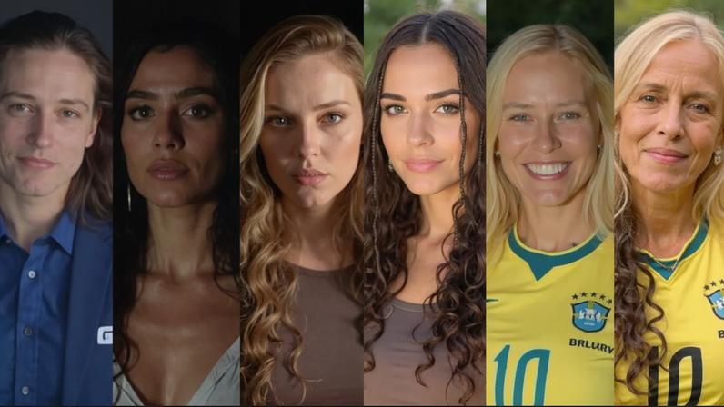 Renata Vasconcellos, Bianca Biancardi, Gabriely Miranda, Virginia Fonseca, Karine Alves e Bárbara Coelho: timaço feminino na Copa 2026