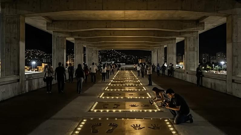 Projeção do novo museu do Maracanã (Foto: Reprodução/FlamengoTV)
