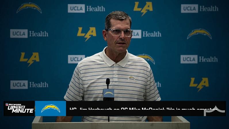 Jim Harbaugh elogia novo coordenador ofensivo Mike McDaniels