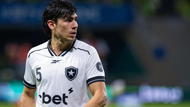 Nahuel Ferraresi, em partida entre Palmeiras e Botafogo, no Allianz Parque, pelo Brasileirão