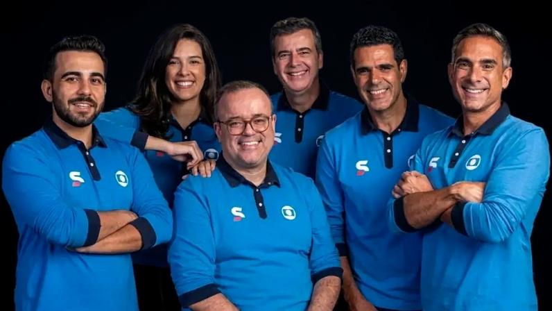 Os narradores da Globo neste Mundial: a TV ainda mobiliza mais gente do que os canais digitais