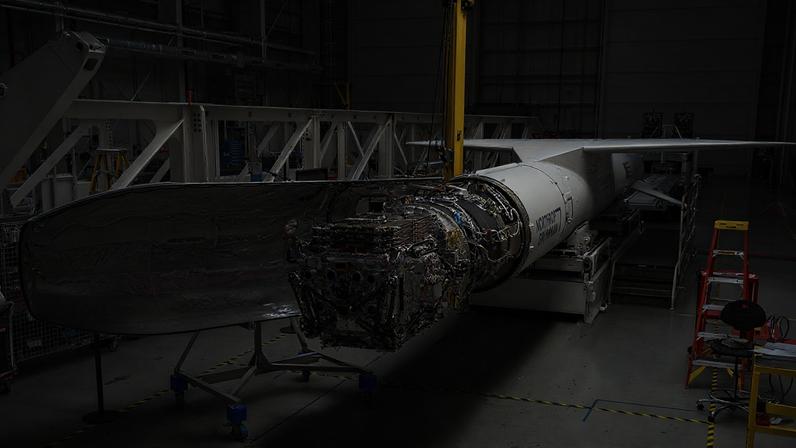 Katalyst Space’s LINK robotic servicing satellite awaits encapsulation inside a Northrop Grumman Pegasus XL on June 8, 2026, at NASA’s Wallops Flight Facility in Virginia. The rocket will carry LINK to space for an attempted orbital boost of NASA’s Neil Gehrels Swift Observatory.