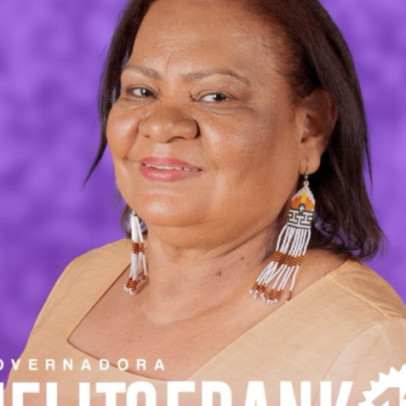 Candidata do PT em Roraima troca vermelho por roxo e omite Lula