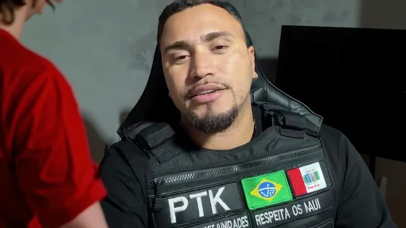 Nem Catenga, líder do CV em Alagoas. À direita, influencer e pré-candidato a deputado federal Patrick Almeira, o "PTK"