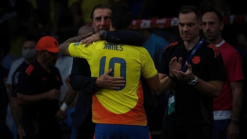 Néstor Lorenzo, técnico da Colômbia, minimiza polêmica envolvendo James Rodríguez