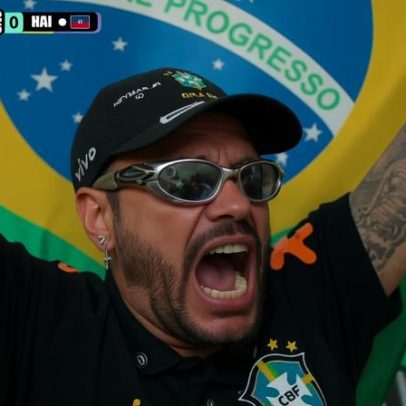 Aparição de sósia de Neymar em jogo do Brasil desperta curiosidade