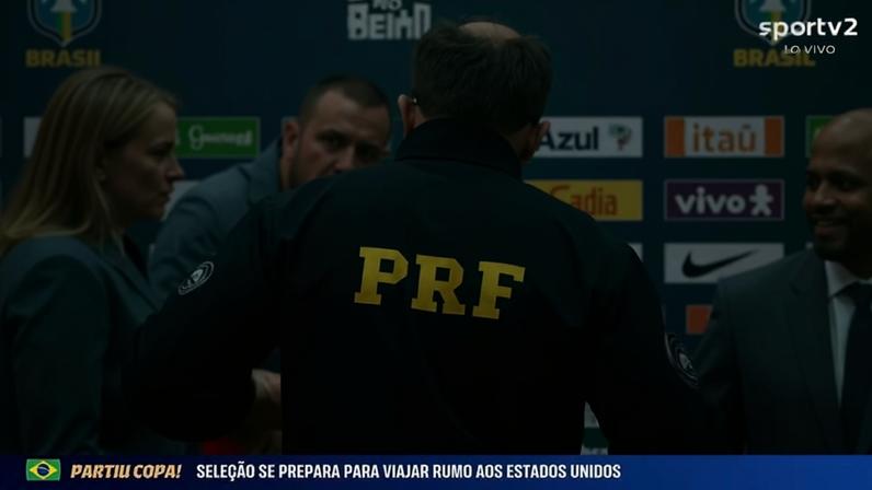 Neymar atendeu ao pedido de um Policial Rodoviário Federal — Foto: Reprodução
