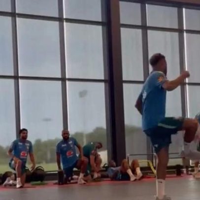 Neymar faz palhinha em roda de altinha e evolução no tratamento anima fãs