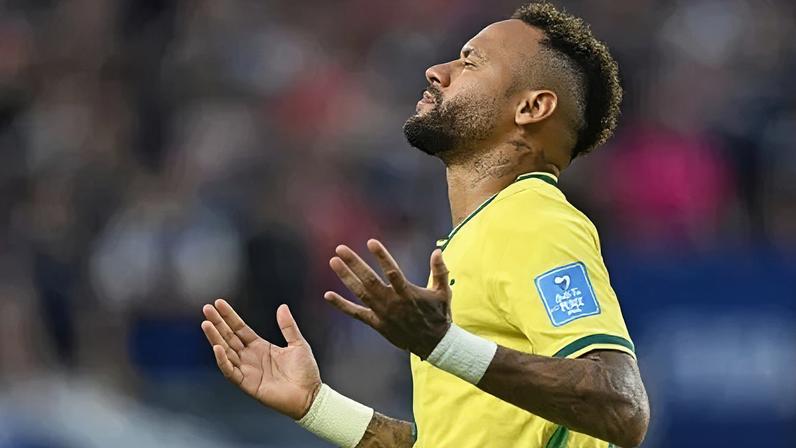 Neymar em seu primeiro jogo na Copa do Mundo 2026