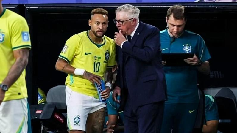 Ancelotti vê Neymar pronto para jogar mais tempo contra o Japão