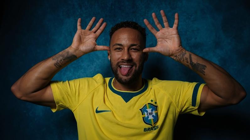 Neymar na foto oficial da Fifa para a Copa do Mundo