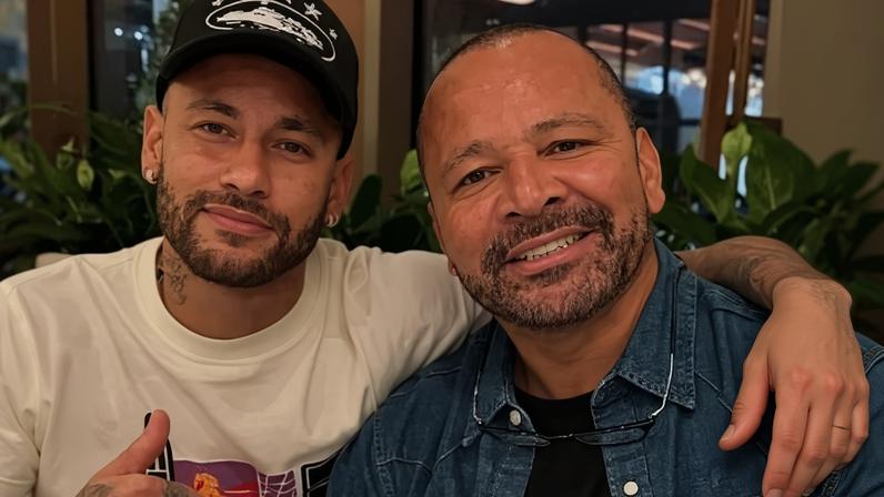 Neymar pai e Neymar Jr. juntos