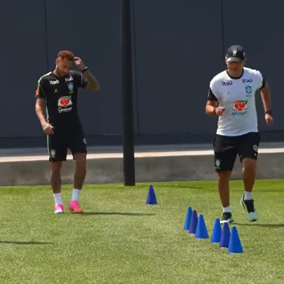 Neymar treina com a Seleção e é aplaudido, mas deve ficar fora contra Haiti