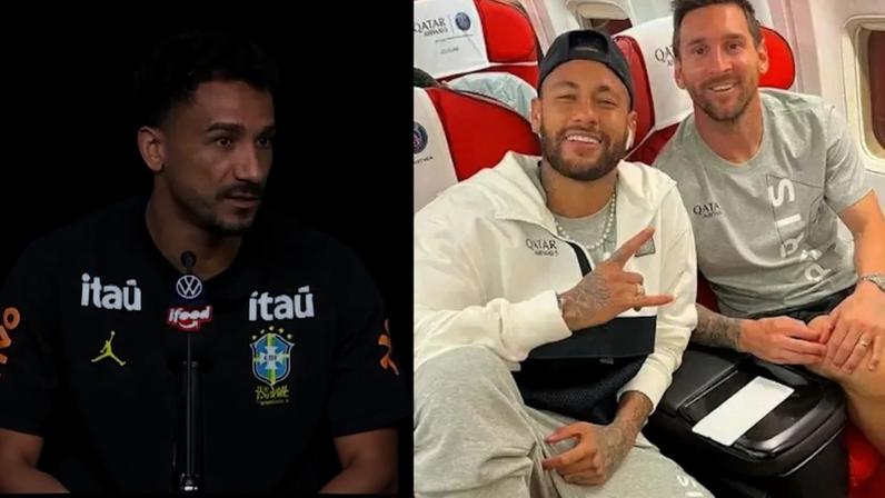 Danilo evita comparar Neymar a Messi e foca na realidade