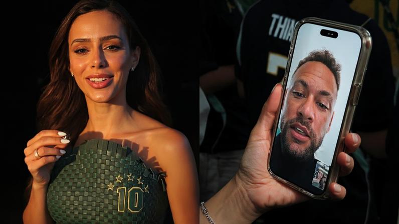 Bruna Biancardi mostra elogio de Neymar a look polêmico durante jogo do Brasil na copa