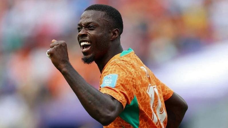 Nicolas Pepe, de Costa do Marfim, comemora contra Curaçao em jogo pela Copa do Mundo