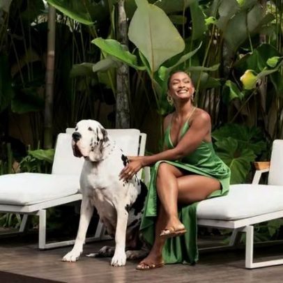 Erika Januza vive em oásis particular de 500 m² no RJ