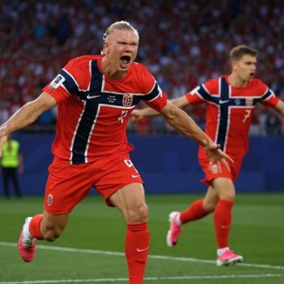 Haaland faz dois gols e Noruega goleia Iraque na estreia
