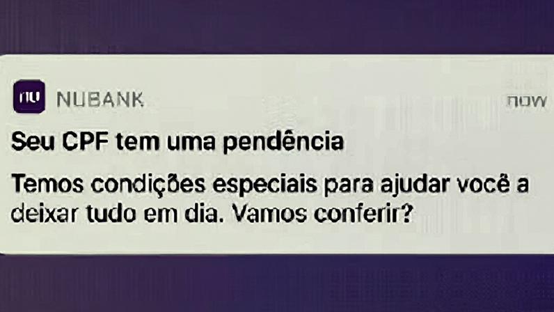 Nova funcionalidade do Nubank integra monitoramento de CPF — Foto: Reprodução/Nubank
