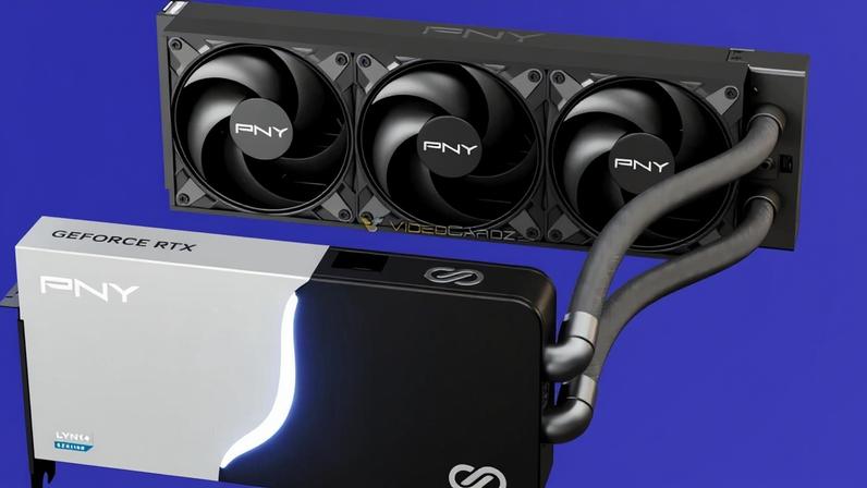PNY lança RTX 5090 com GPU topo de linha e water cooler modular