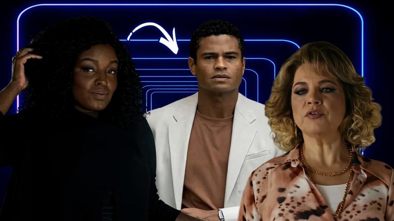 Silvana, Tiago e Pilar, personagens de 'Quem Ama Cuida'