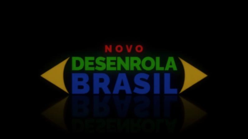 Na imagem, logo de programa do governo