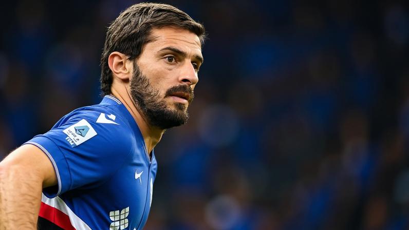 O zagueiro grego Marios Oikonomou em ação pela Sampdoria, da Itália