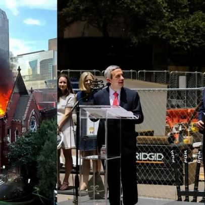 Igreja inicia obras após incêndio destruir templo histórico