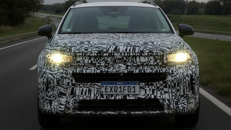 Novo Volkswagen Taos híbrido em testes — Foto: Reprodução/@marcio_nursing/gessnermotors